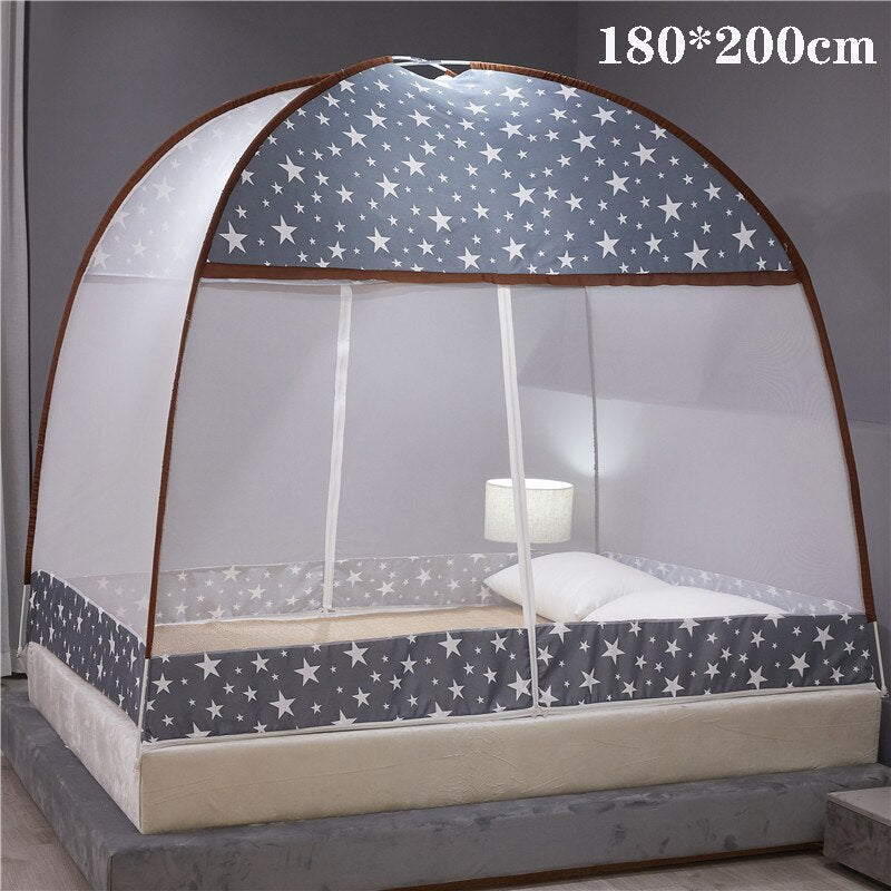 Large Mongolian Yurt Mosquito Net Canopy for Single Double Bed Crib Children Bed Tent Kids Bed Netting Baby Decoration Room 大蒙古包網蚊帳