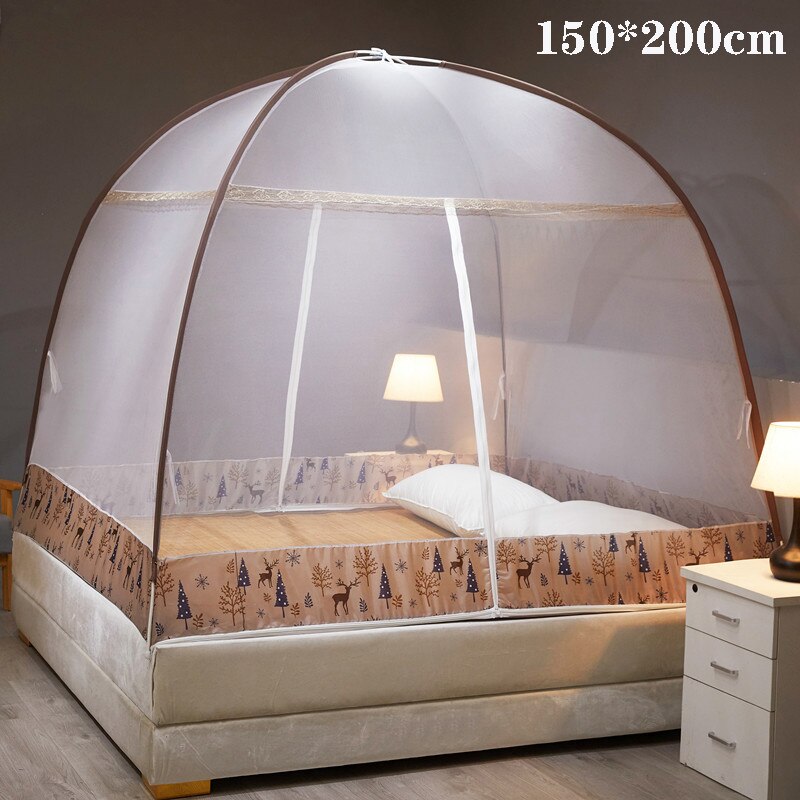 Large Mongolian Yurt Mosquito Net Canopy for Single Double Bed Crib Children Bed Tent Kids Bed Netting Baby Decoration Room 大蒙古包網蚊帳