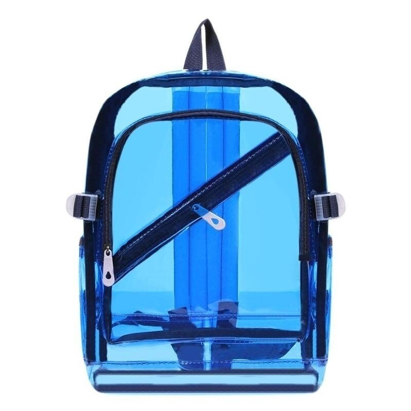 Fashion Transparent Backpack Waterproof PVC Clear Plastic Daily Backpack Mini Teenager Girls Notebook School Bag 時尚透明PVC迷你防水背包