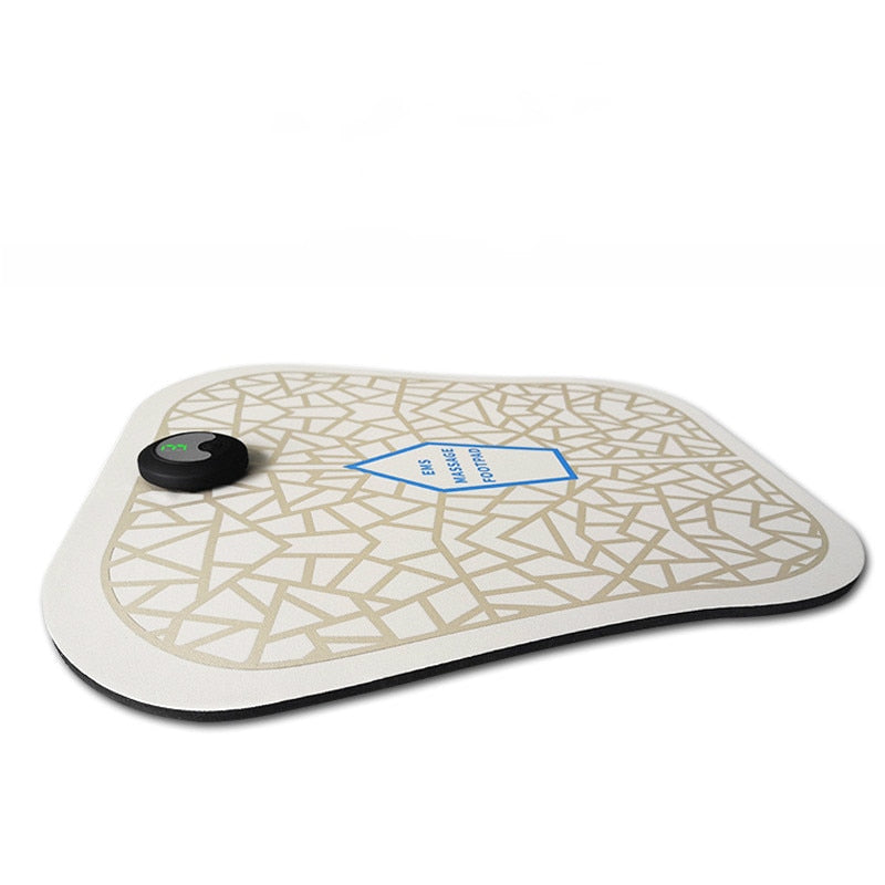 Electric EMS Foot Massager Wireless RC Massage Foot Pad Pulse Therapy Machine Rechargeable Intelligent Sole Massager Health Care 無線電動脈衝足底按摩器