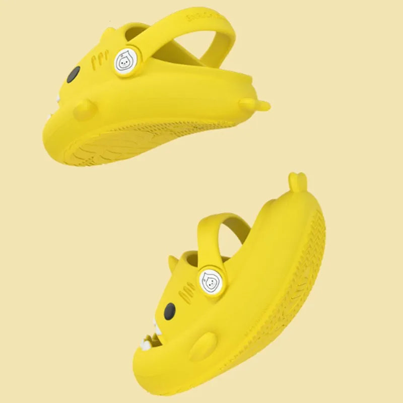 Summer Children Cute Shark Anti-Slip Slippers 夏日兒童可愛鯊魚造型防滑拖鞋