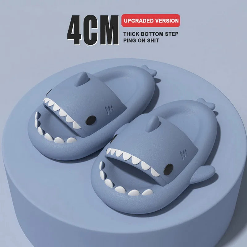 Summer Children Cute Shark Anti-Slip Slippers 夏日兒童可愛鯊魚造型防滑拖鞋