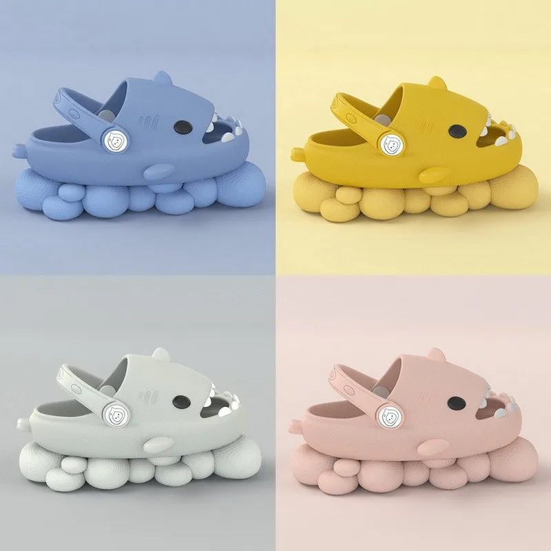 Summer Children Cute Shark Anti-Slip Slippers 夏日兒童可愛鯊魚造型防滑拖鞋