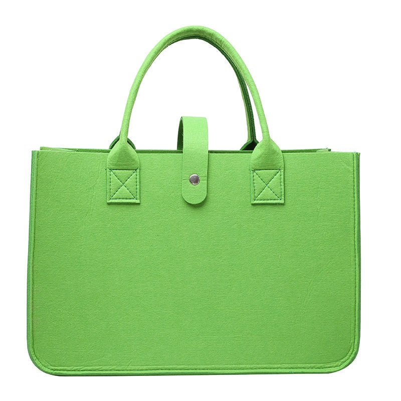 new shopping handbag women's 2022 handbag large capacity open fashion felt shopping designer tote woven bag 時尚毛氈料大容量女裝購物手提包
