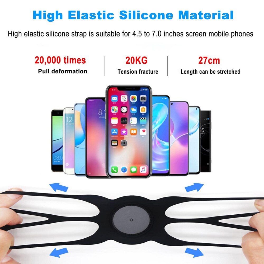 Running Armband Wristband 360°Rotatable Phone Holder Fit 4.5-7’ For Android IOS Samsung With Card Pockets for Running Cycling 360° 可旋轉手機臂帶腕帶支架 (適用於跑步及踏單車)