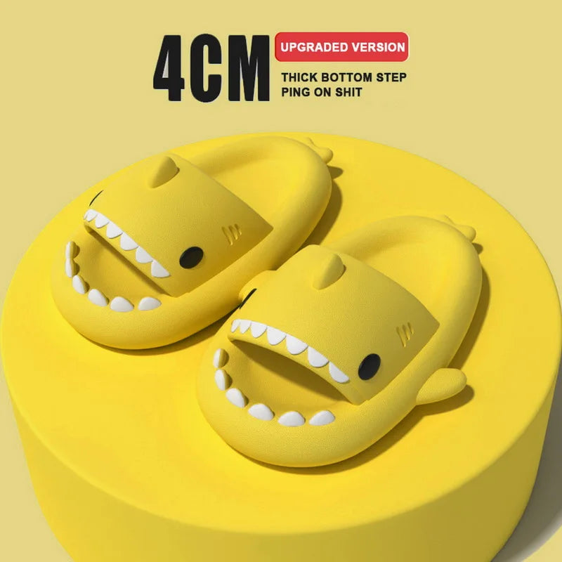 Summer Children Cute Shark Anti-Slip Slippers 夏日兒童可愛鯊魚造型防滑拖鞋