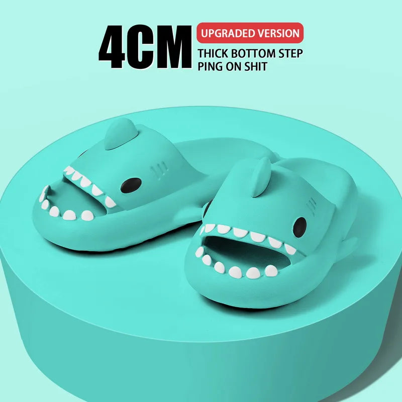 Summer Children Cute Shark Anti-Slip Slippers 夏日兒童可愛鯊魚造型防滑拖鞋