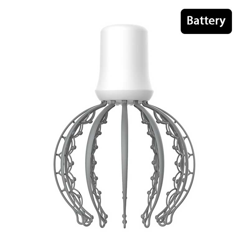 Electric Octopus Scalp Massager Head Massage Relaxation Device Relief Remove Muscle Tension Tiredness Head Massager Instrument 電動按摩頭部八爪魚
