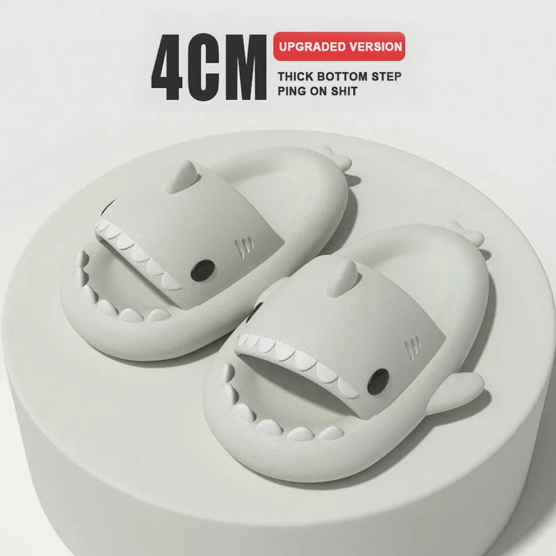 Summer Children Cute Shark Anti-Slip Slippers 夏日兒童可愛鯊魚造型防滑拖鞋