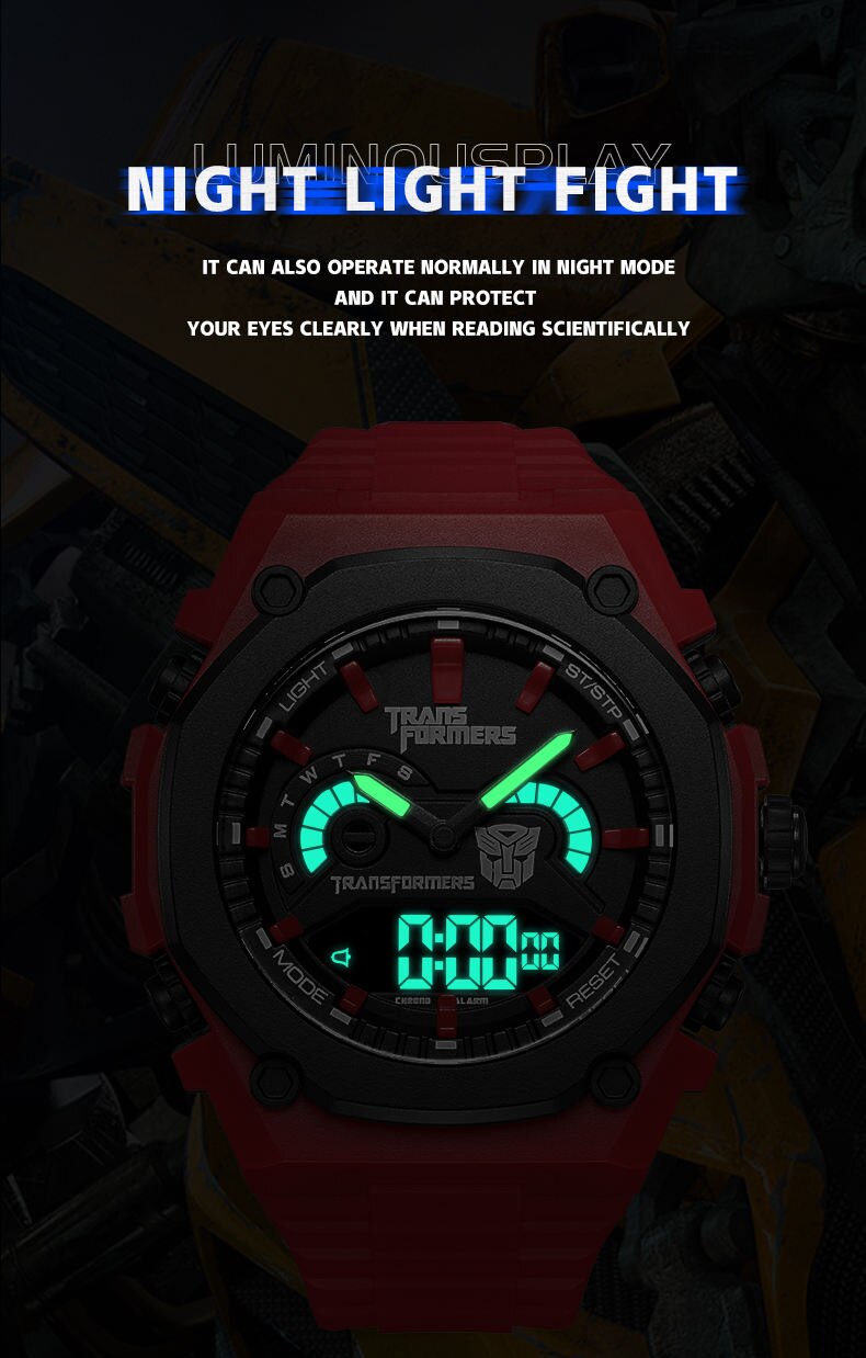 2023 Original Luxury Men Sports Watch Big Dial Luminous Watches For Man 30M Waterproof Electronic Wristwatch Rubber 2023 男士運動30M 防水大錶盤夜光手錶