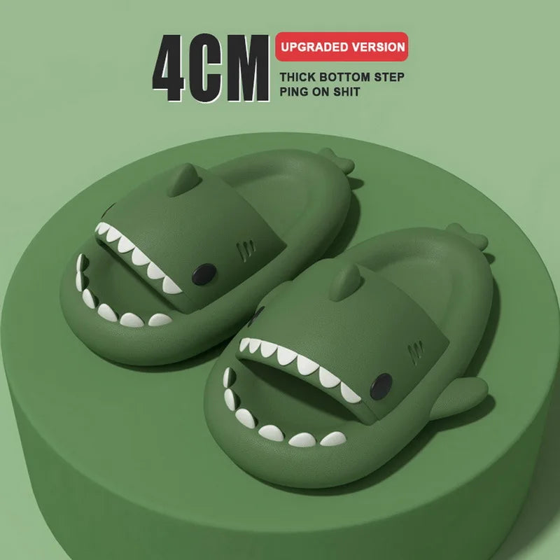 Summer Children Cute Shark Anti-Slip Slippers 夏日兒童可愛鯊魚造型防滑拖鞋