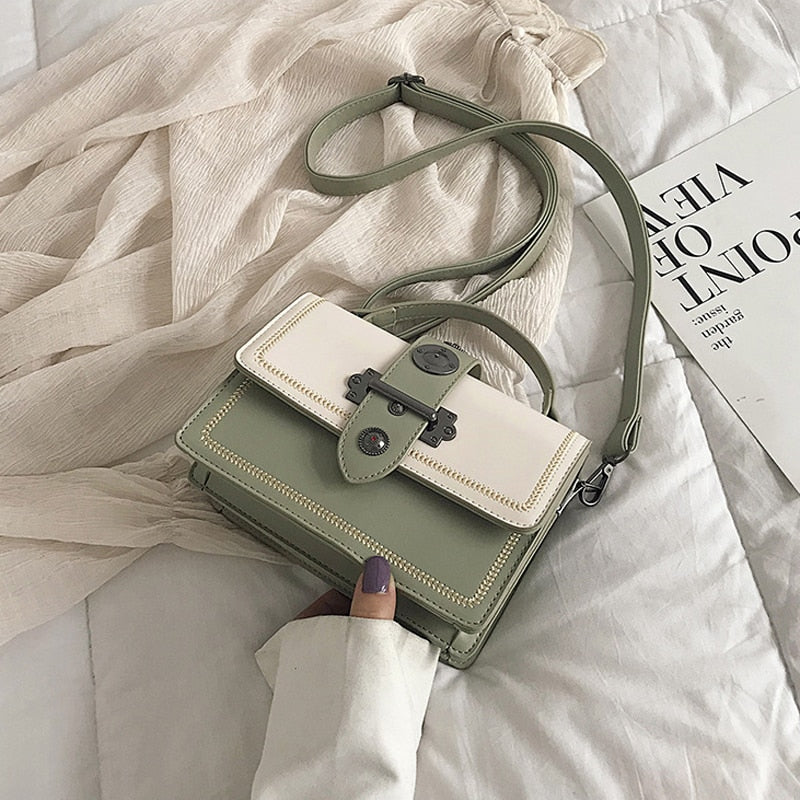 Elegant Female Casual Tote Bag 2023 Fashion New High Quality Pu Leather Women's Designer Handbag Rivet Shoulder Messenger Bags 優雅女性皮革休閒手提包