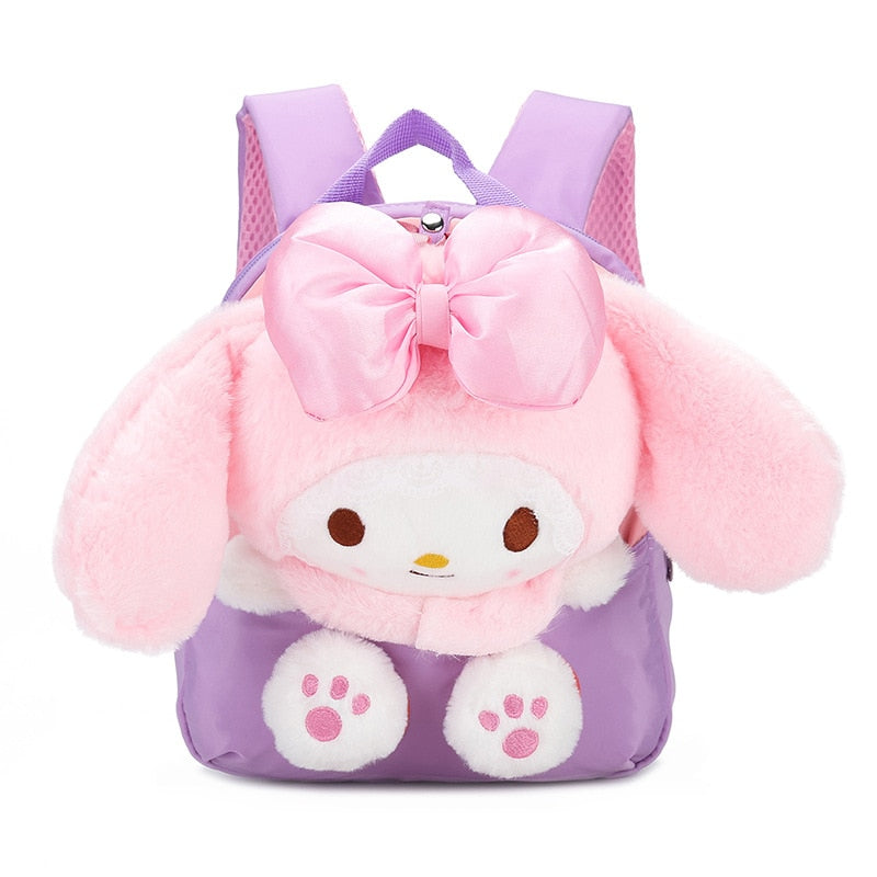 Plush School Bags for Girls Plush Animals Backpacks Kids Stuff Backpack Kindergarten Toddler Backpacks 可愛毛絨動物兒童背包