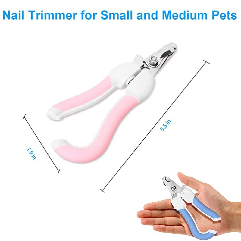 Professional Pet Nail Clipper Stainless Steel Dog Cat Nail Trimmer Labor-Saving Nail Clipper Convenient Dog Grooming Supplies 專業寵物指甲修剪器