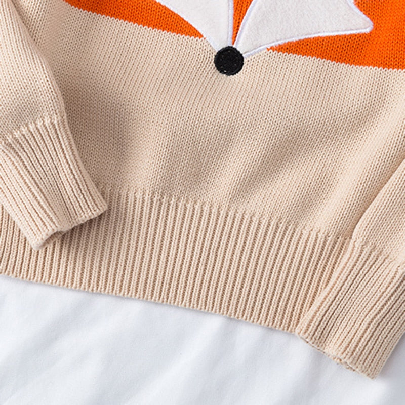 Autumn Baby Girls Boys Sweaters Coat Kids Knitting Pullovers Tops Baby Boys Girls Cartoon Long Sleeve Sweaters