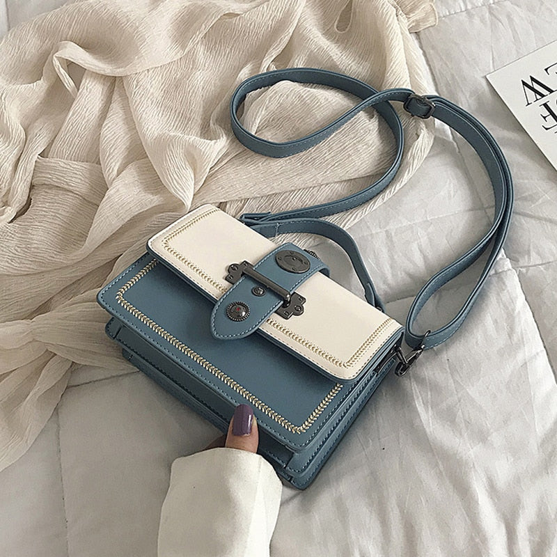 Elegant Female Casual Tote Bag 2023 Fashion New High Quality Pu Leather Women's Designer Handbag Rivet Shoulder Messenger Bags 優雅女性皮革休閒手提包