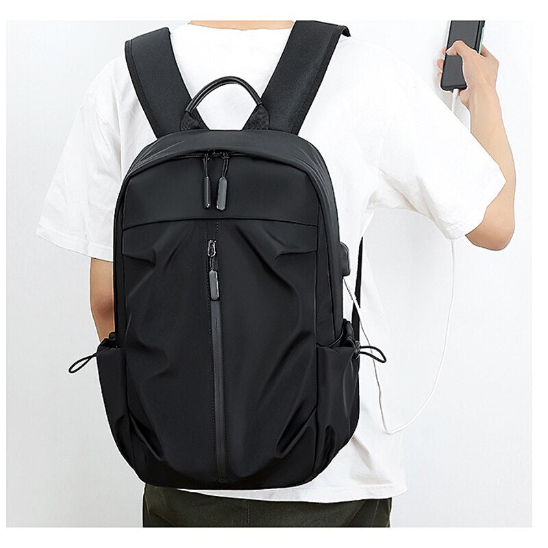 Men Laptop USB Charging Backpack School Bag Multifunctional Waterproof Rucksack Male Portable Anti Theft Travel Daypack Mochila