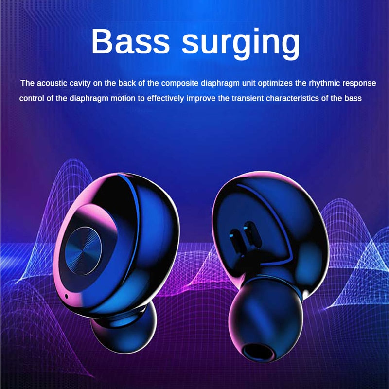 TWS 5.0 Bluetooth Earphone Wireless Color Earphone Mini Inear Sports Gaming Headset Noise Cancelling Headset for Oneplus Phone 5.0藍牙無線彩色降噪音耳機