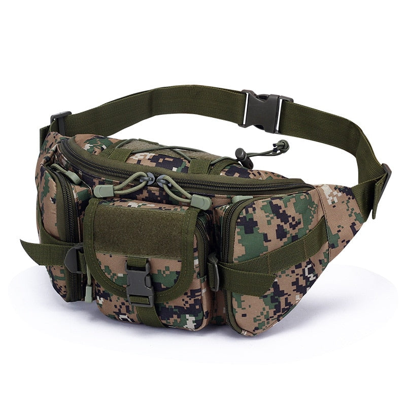 Tactical Waist Bag Fishing Pouch Outdoor Hiking Large-Capacity Waterproof Utility Pouch Riding Pockets Hunting Climbing Bag 大容量防水實用野外腰包