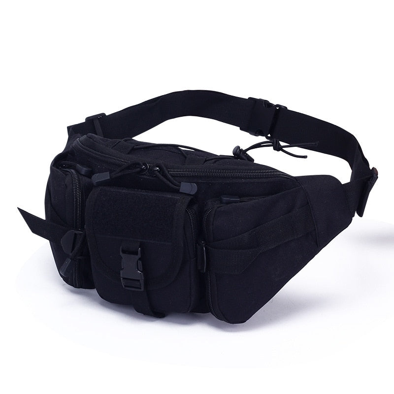 Tactical Waist Bag Fishing Pouch Outdoor Hiking Large-Capacity Waterproof Utility Pouch Riding Pockets Hunting Climbing Bag 大容量防水實用野外腰包