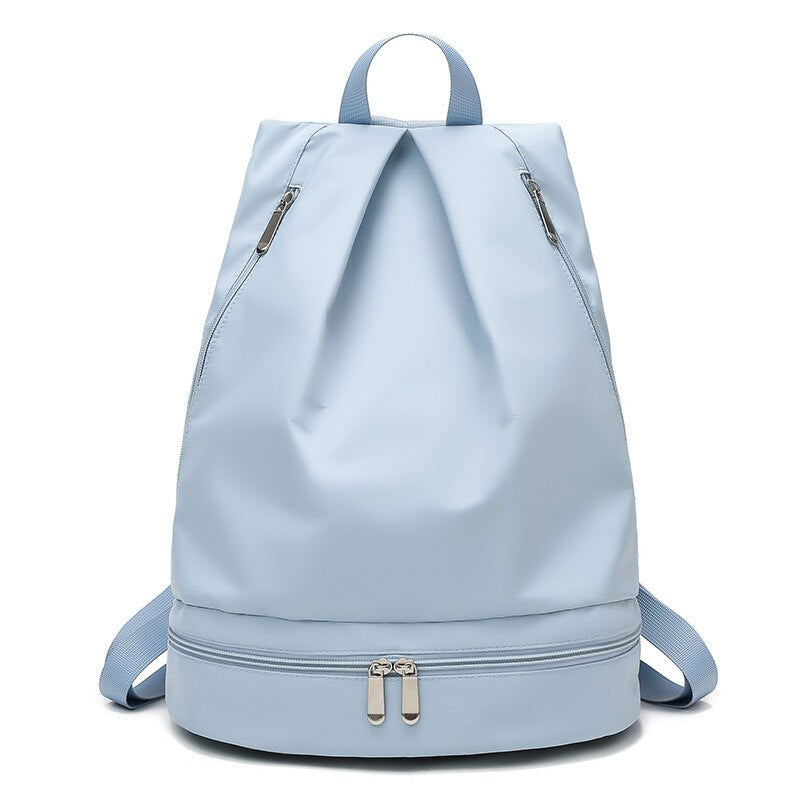 Outdoor Waterproof Nylon Sports Gym Backpack Men Women Training Fitness Travel Handbag Bagpacks with Shoes Compartment Bolsas