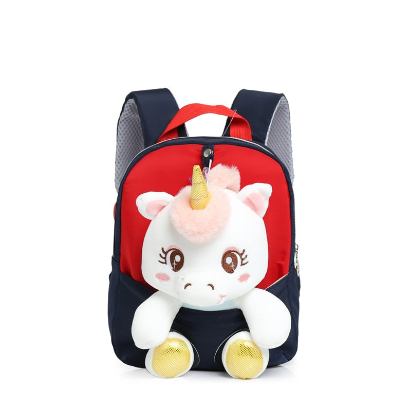 Plush School Bags for Girls Plush Animals Backpacks Kids Stuff Backpack Kindergarten Toddler Backpacks 可愛毛絨動物兒童背包