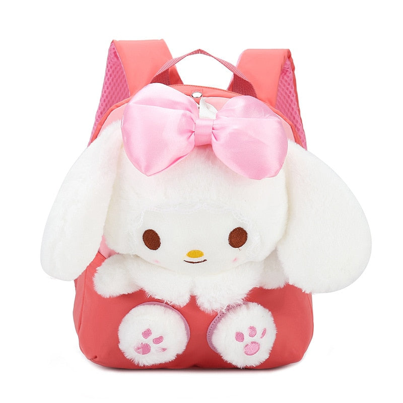 Plush School Bags for Girls Plush Animals Backpacks Kids Stuff Backpack Kindergarten Toddler Backpacks 可愛毛絨動物兒童背包