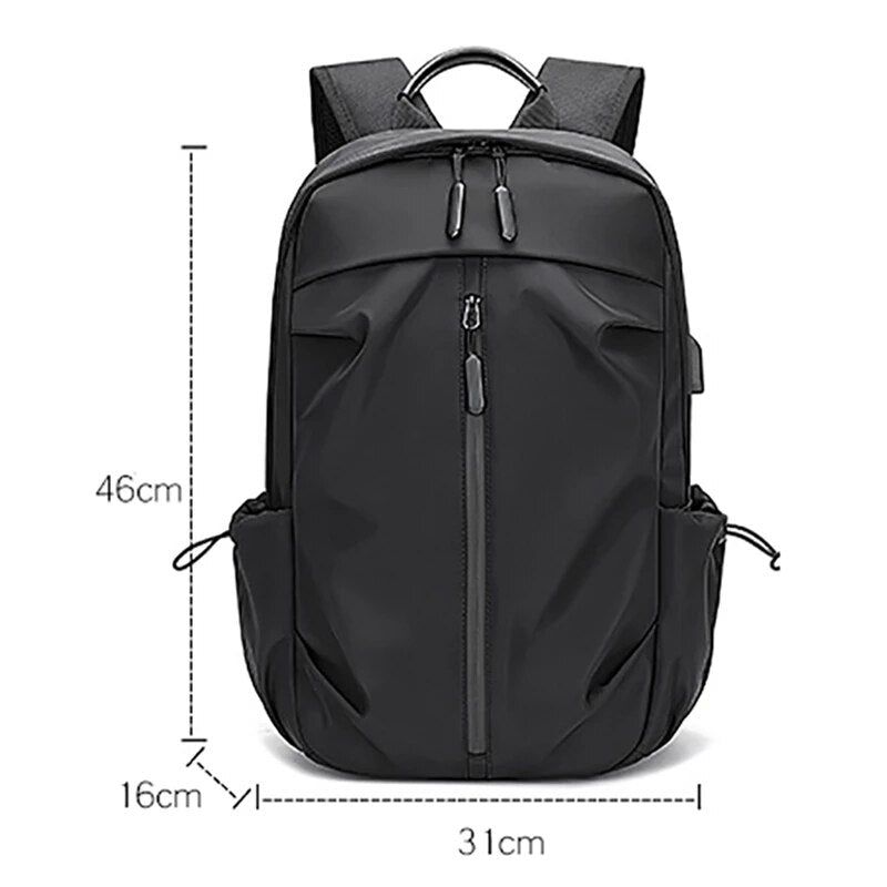 Men Laptop USB Charging Backpack School Bag Multifunctional Waterproof Rucksack Male Portable Anti Theft Travel Daypack Mochila
