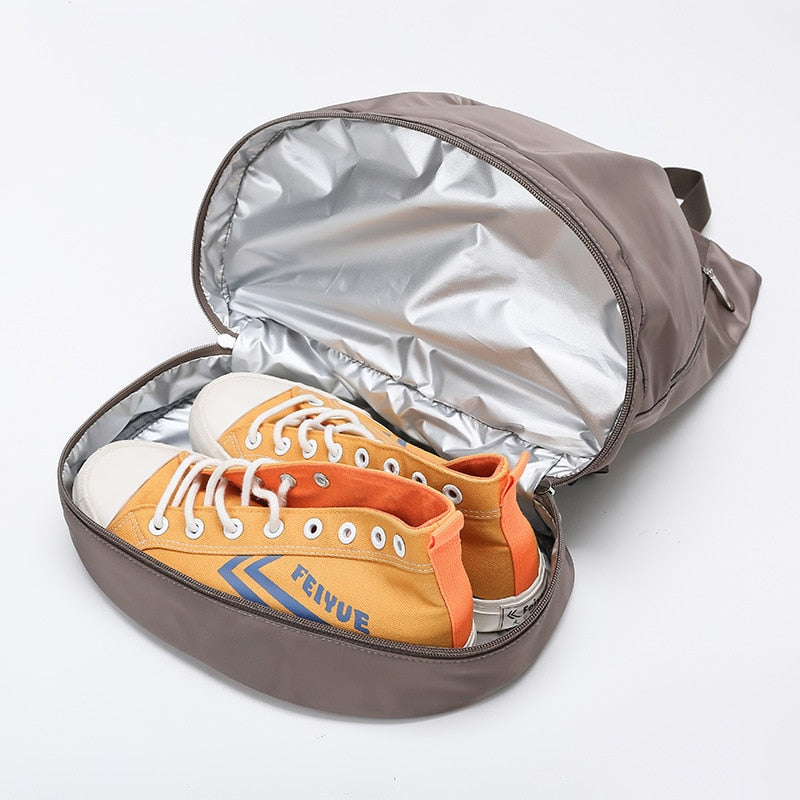 Outdoor Waterproof Nylon Sports Gym Backpack Men Women Training Fitness Travel Handbag Bagpacks with Shoes Compartment Bolsas