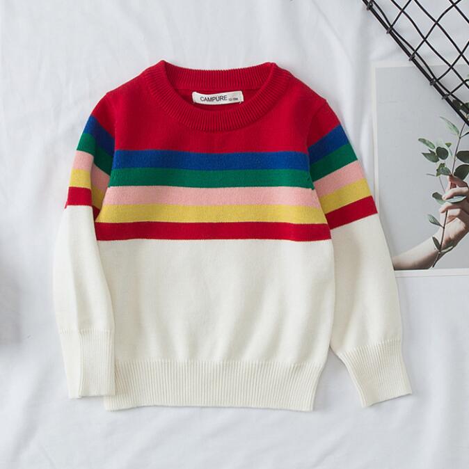 Autumn Baby Girls Boys Sweaters Coat Kids Knitting Pullovers Tops Baby Boys Girls Cartoon Long Sleeve Sweaters