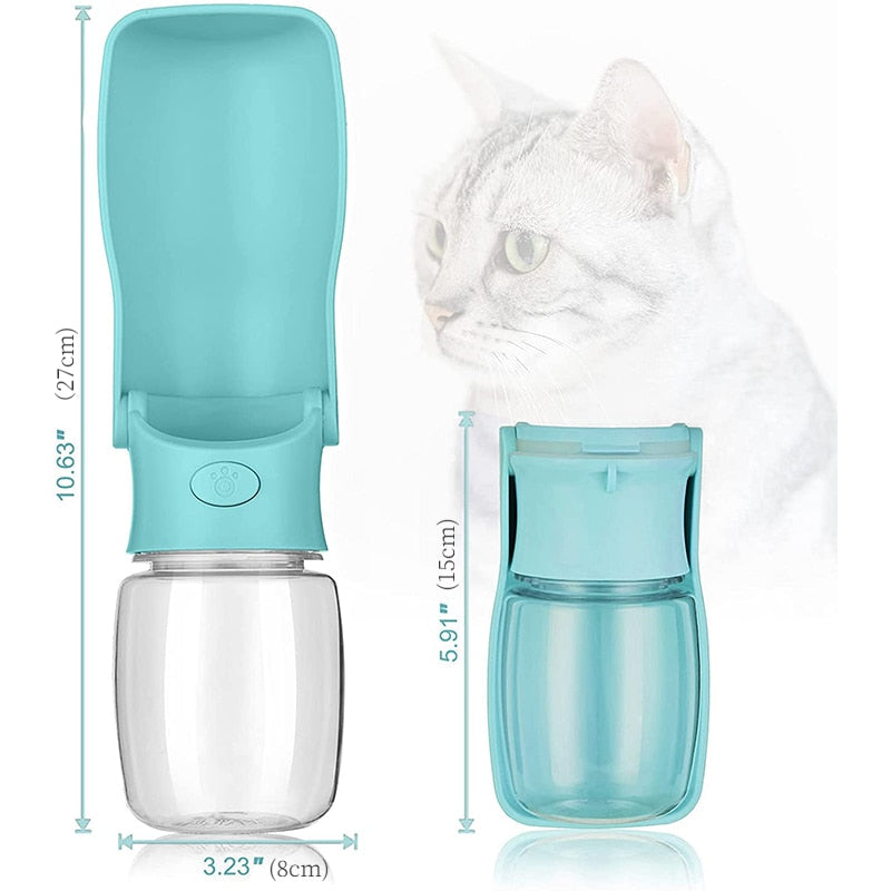Portable Dog Water Bottle Leak Proof Foldable Pet Water Bottles Dispenser Bowl Travel Drink Cup for Walking Hiking Traveling