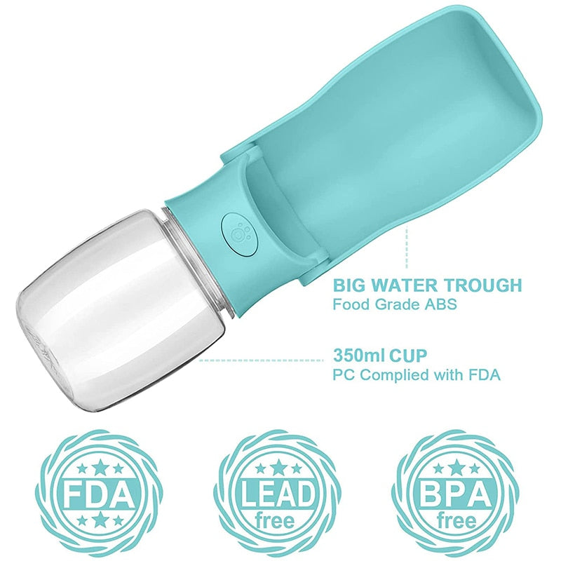 Portable Dog Water Bottle Leak Proof Foldable Pet Water Bottles Dispenser Bowl Travel Drink Cup for Walking Hiking Traveling