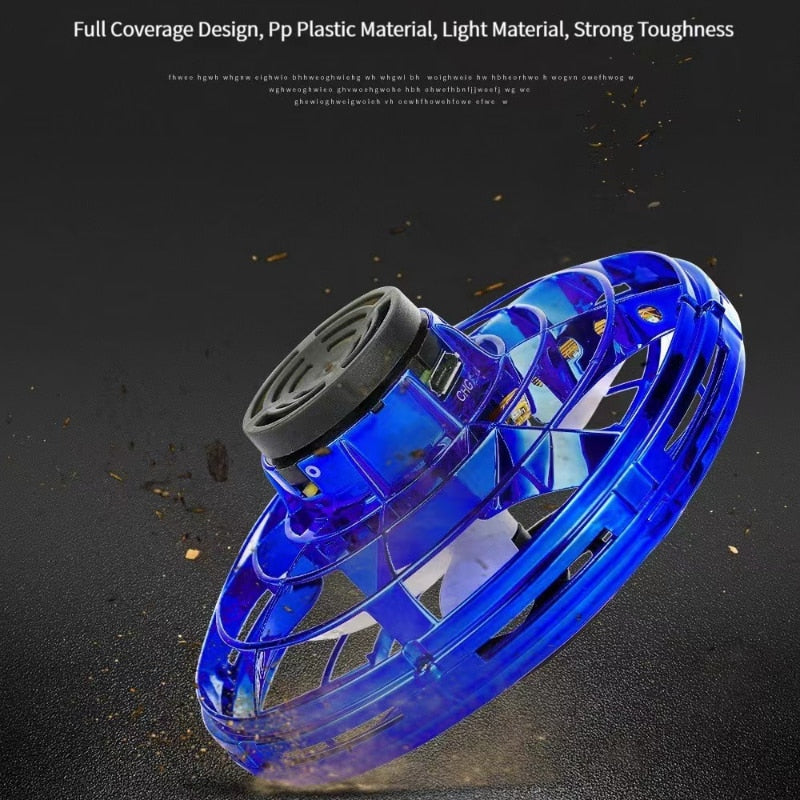 Mini Drone LED UFO Type Flying Helicopter Spinner Fingertip Upgrade Flight Gyro Drone Aircraft Toy Adult Kids Gift