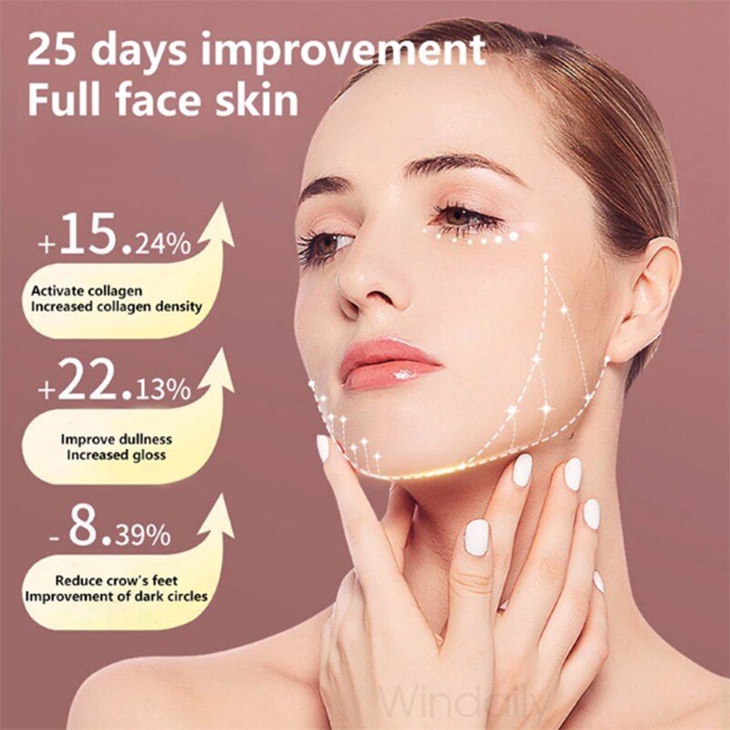 Facial Lifting Device LED Photon Therapy Facial Slimming Vibration Massager Double Chin V Face Shaped Cheek Lift Belt Machine LED 光子療法 V 形臉頰提昇按摩器