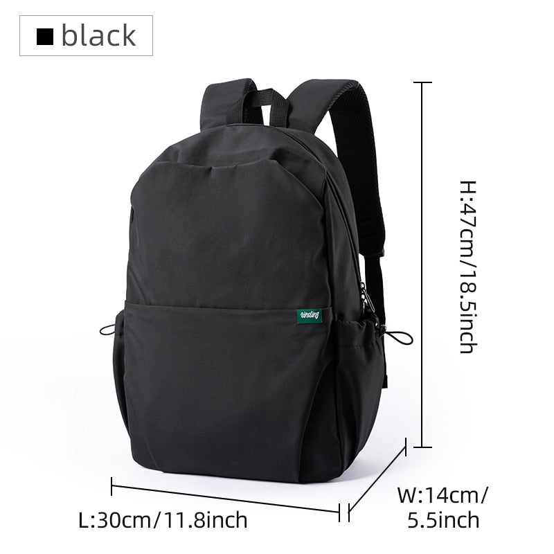 Men Fashion Personalized Travel Backpack Light Weight Large Space 17inch Laptop Bag Teenage Outdoor Waterproof School Bag