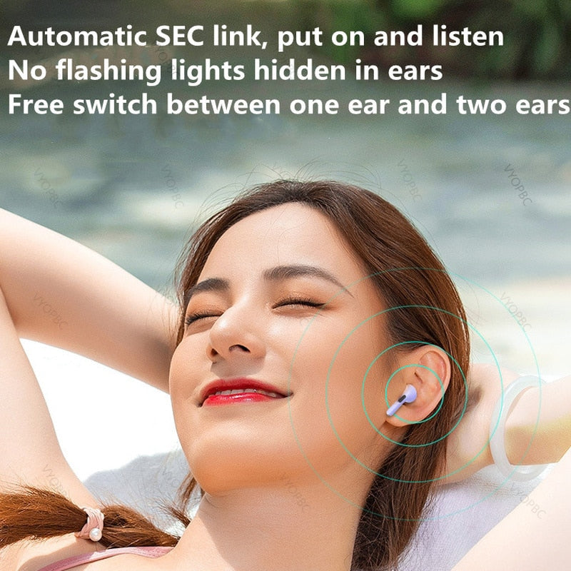 Original Pro6 TWS Touch Control Wireless Headphone Bluetooth 5.0 Earphones Sport Earbuds Music Headset For Iphone Xiaomi phones 藍牙5.0觸控無線耳機