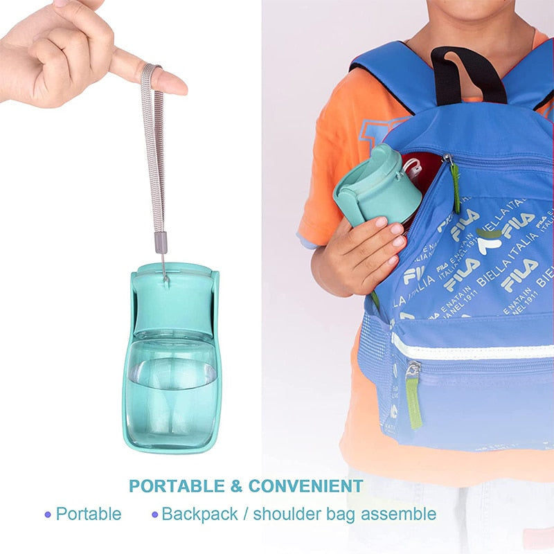 Portable Dog Water Bottle Leak Proof Foldable Pet Water Bottles Dispenser Bowl Travel Drink Cup for Walking Hiking Traveling