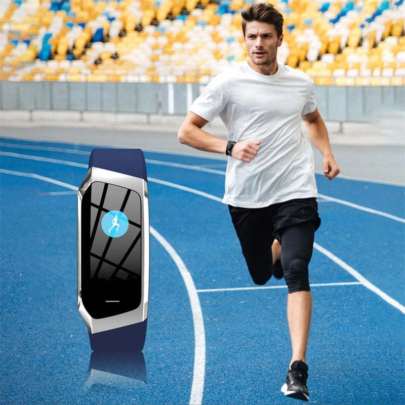 E18 Smart Bracelet Blood Pressure Heart Rate Monitor Fitness Activity Tracker Watch Waterproof Men Women Sport Wrist Band