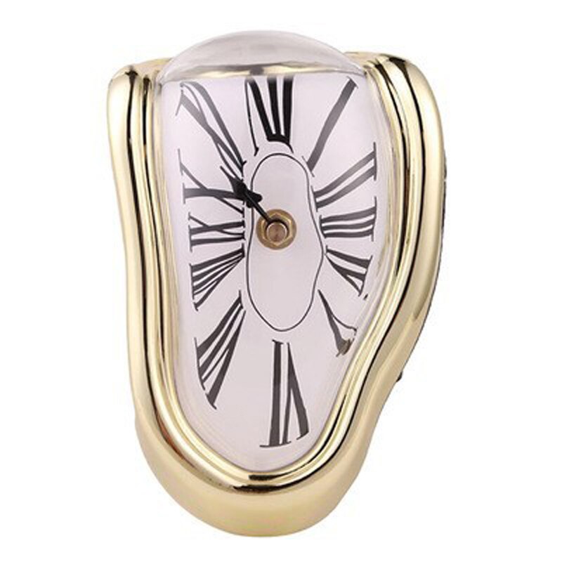 New Novel Surreal Melting Distorted Wall Clocks Surrealist Salvador Dali Style Wall Watch Decoration Gift Home Garden