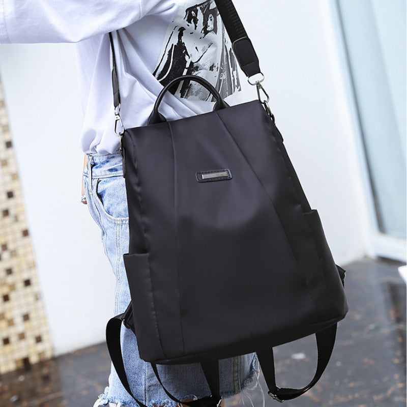 Fashion Anti-theft Backpack Women Casual Waterproof School Bags for Teenage Girl Multi-Function Shoulder Bag Travel Rucksack 時尚休閒防水少女背包