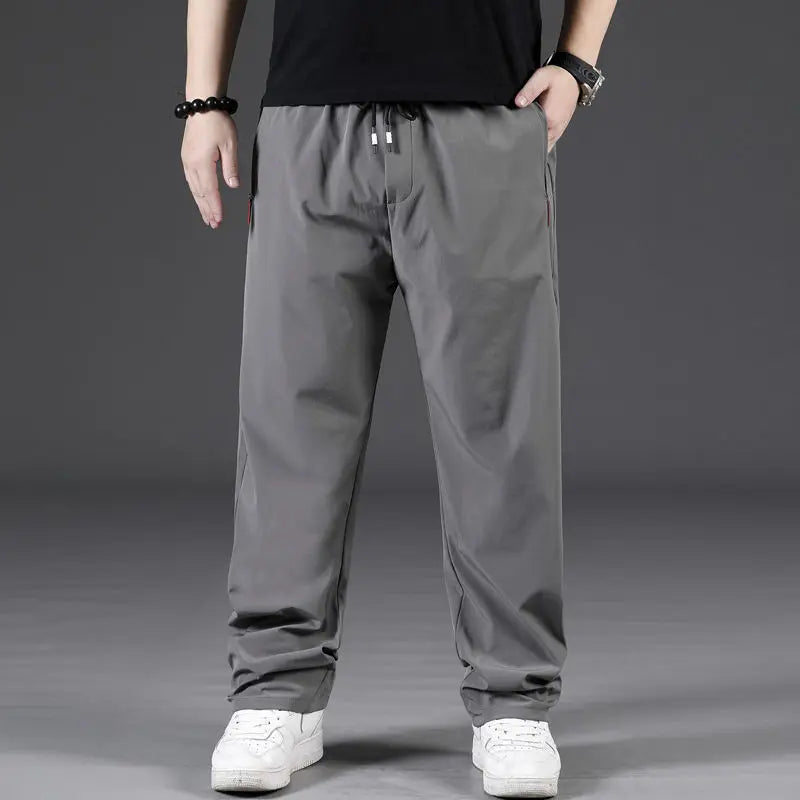 7XL 8XL Big Size Fashion Baggy Pants Men Baggy Pants 7XL/8XL超大尺碼時尚休閒彈性腰運動長褲