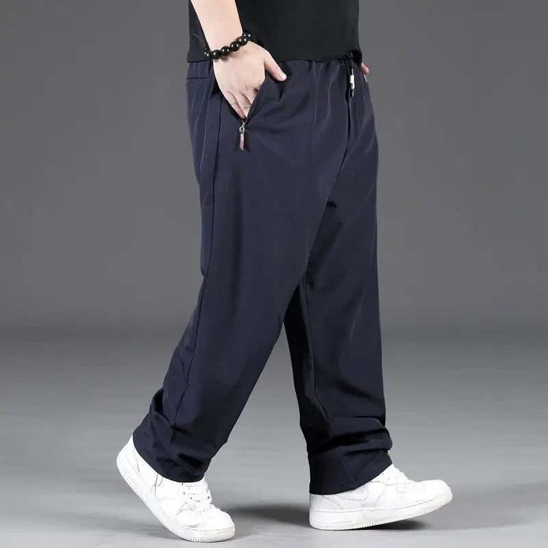 7XL 8XL Big Size Fashion Baggy Pants Men Baggy Pants 7XL/8XL超大尺碼時尚休閒彈性腰運動長褲