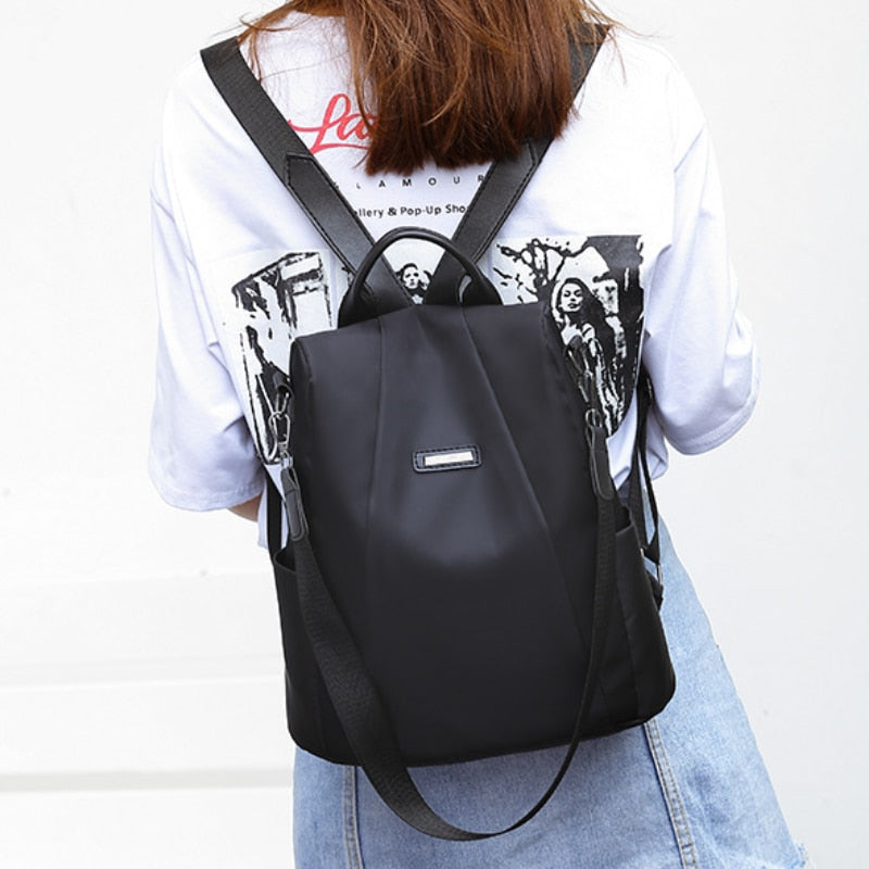 Fashion Anti-theft Backpack Women Casual Waterproof School Bags for Teenage Girl Multi-Function Shoulder Bag Travel Rucksack 時尚休閒防水少女背包