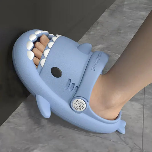 Summer Children Cute Shark Anti-Slip Slippers 夏日兒童可愛鯊魚造型防滑拖鞋