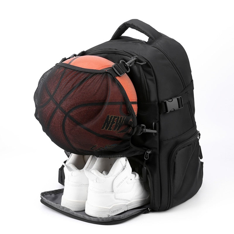 Men's Sports Backpack Water-Proof Outdoor Soccer Basketball Bags Large Capacity Women's Backpack Independent Shoe Warehouse 男士戶外運動防水大容量背包 (設有獨立鞋倉間隔)