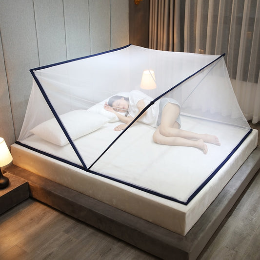 Foldable Bottomless Mosquito Net Portable Anti-mosquito net window Tent Folding bed Bed canopy on the bed mosquito net baby bed 可摺疊便攜式防蚊帳 (適用於單/雙人床)