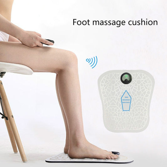 Electric EMS Foot Massager Wireless RC Massage Foot Pad Pulse Therapy Machine Rechargeable Intelligent Sole Massager Health Care 無線電動脈衝足底按摩器