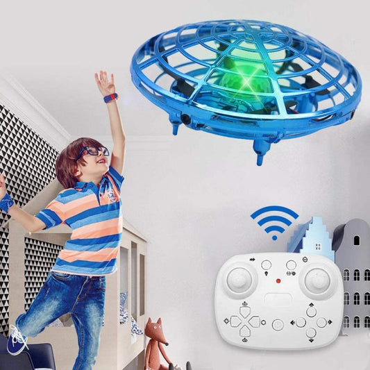 Mini RC UFO Drone With LED Light Gesture Sensing Quadcopter Anti-collision Induction Flying Ball Dron Toys for children 迷你遙控 LED 燈防撞感應四軸飛行器