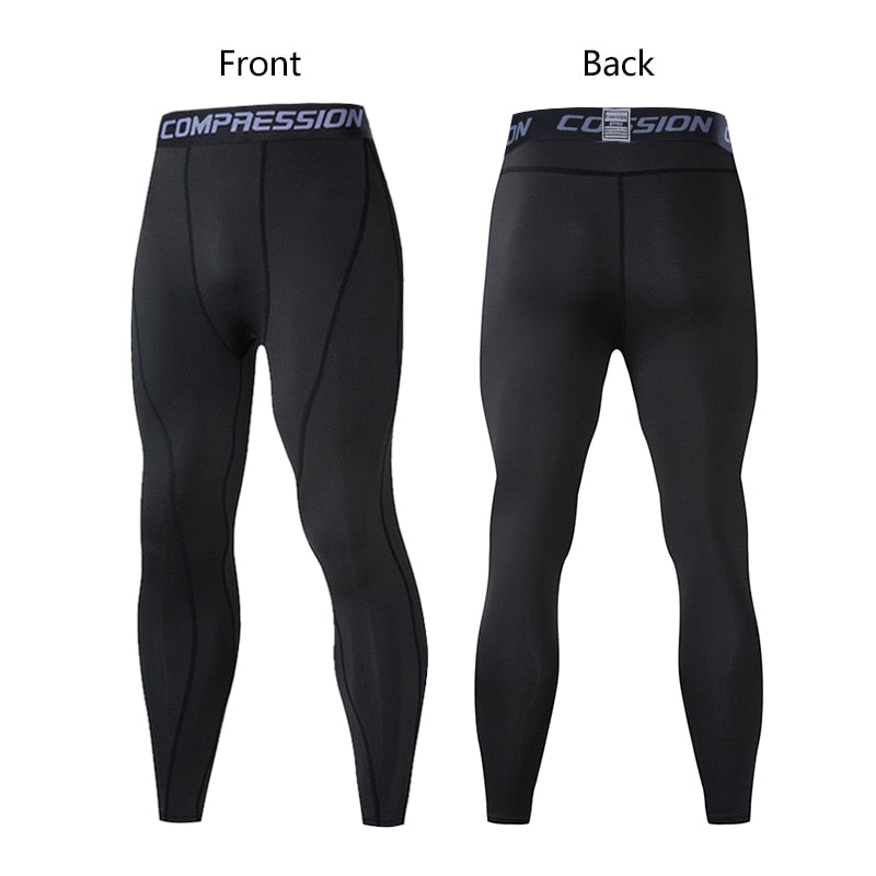 Men's Lycra Compression Pants Cycling Running Basketball Soccer Elasticity Sweatpants Fitness Tights Legging Trousers Rash Guard