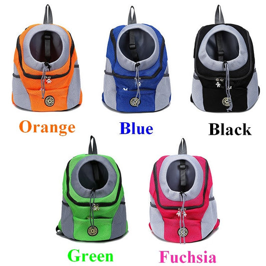 Pet Dog Carrier Cat Puppy Backpack Bag Portable Travel Front Outdoor Hiking Double Shoulder Head Out Sling Blind 便攜式前置雙肩頭寵物背包